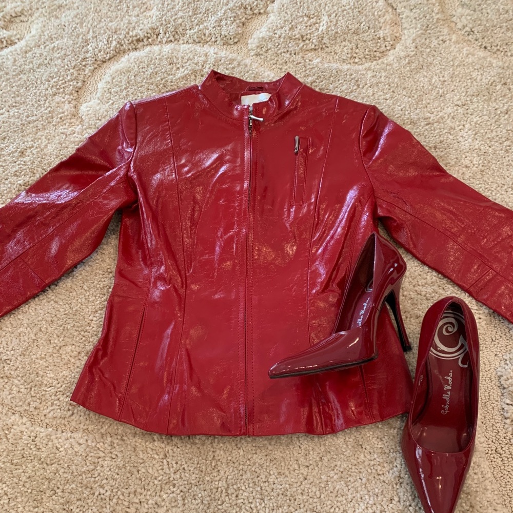 Red Patent Leather Jacket